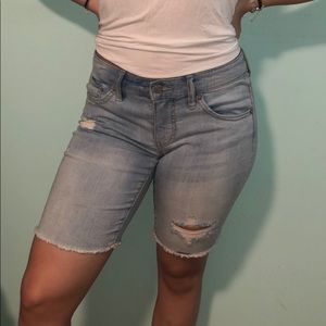 Denim shorts